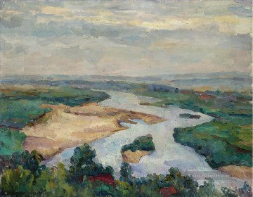 Landschaft Werke - MIST OVER KRYLATSKOE Petr Petrovich Konchalovsky Flusslandschaft